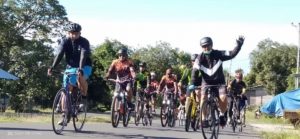 Kunjungan Kerja ke Halbar, Kapolda Gowes Sepeda 18 Kilometer