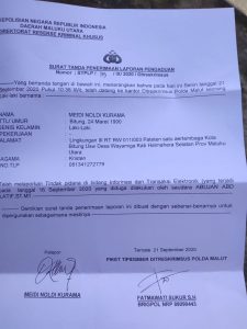 Stelah Manajer PT. NHM Menskorsing, Abujan Kembali Dilaporkan ke Polisi.