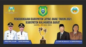 Halmahera Barat Dapat Penghargaan Kabupaten Layak Anak Tingkat Pratama Nasional