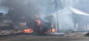 Warung Sembako Di Halbar Terbakar, Diduga Dari Api Kompor