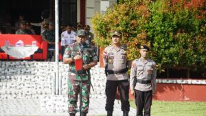 Apel Gelar Pasukan Oleh Polres Halbar, Begini Pesan Kapolda Malut Dalam Operasi Keselamatan